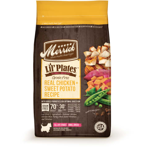 Merrick Lil' Plates Real Chicken and Sweet Potato Grain Free Dry Dog Food - 4 lbs.