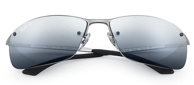 Twist Performance Polarized Sunglasses – Black/Gunmetal Frame, Gray Silver Mirror Lens