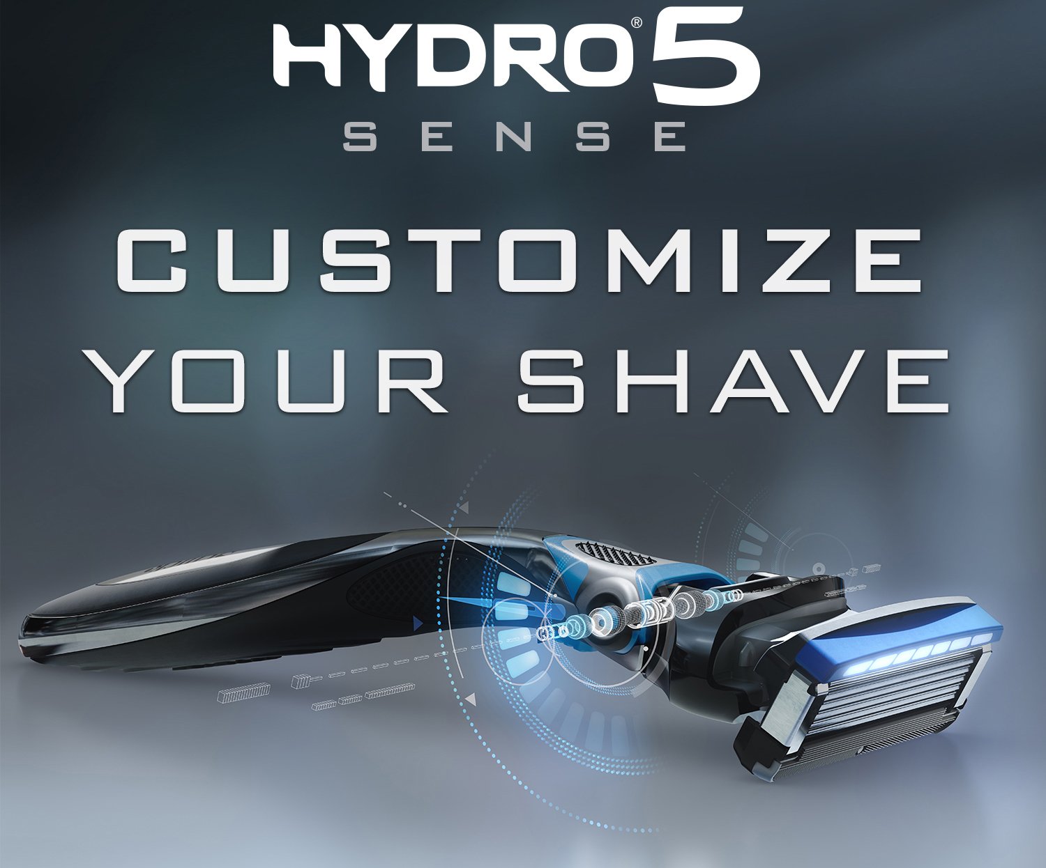 Schick Hydro 5 Sense Hydrate Razor Refills for Men - 4 Count