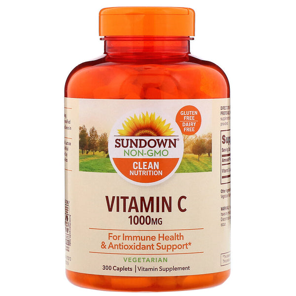 Sundown Naturals Vitamin C Vitamin Supplement Capsules - 1000mg - 300 Count