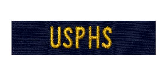 Vanguard PHS BDG EMB USPHS Gold On Blue