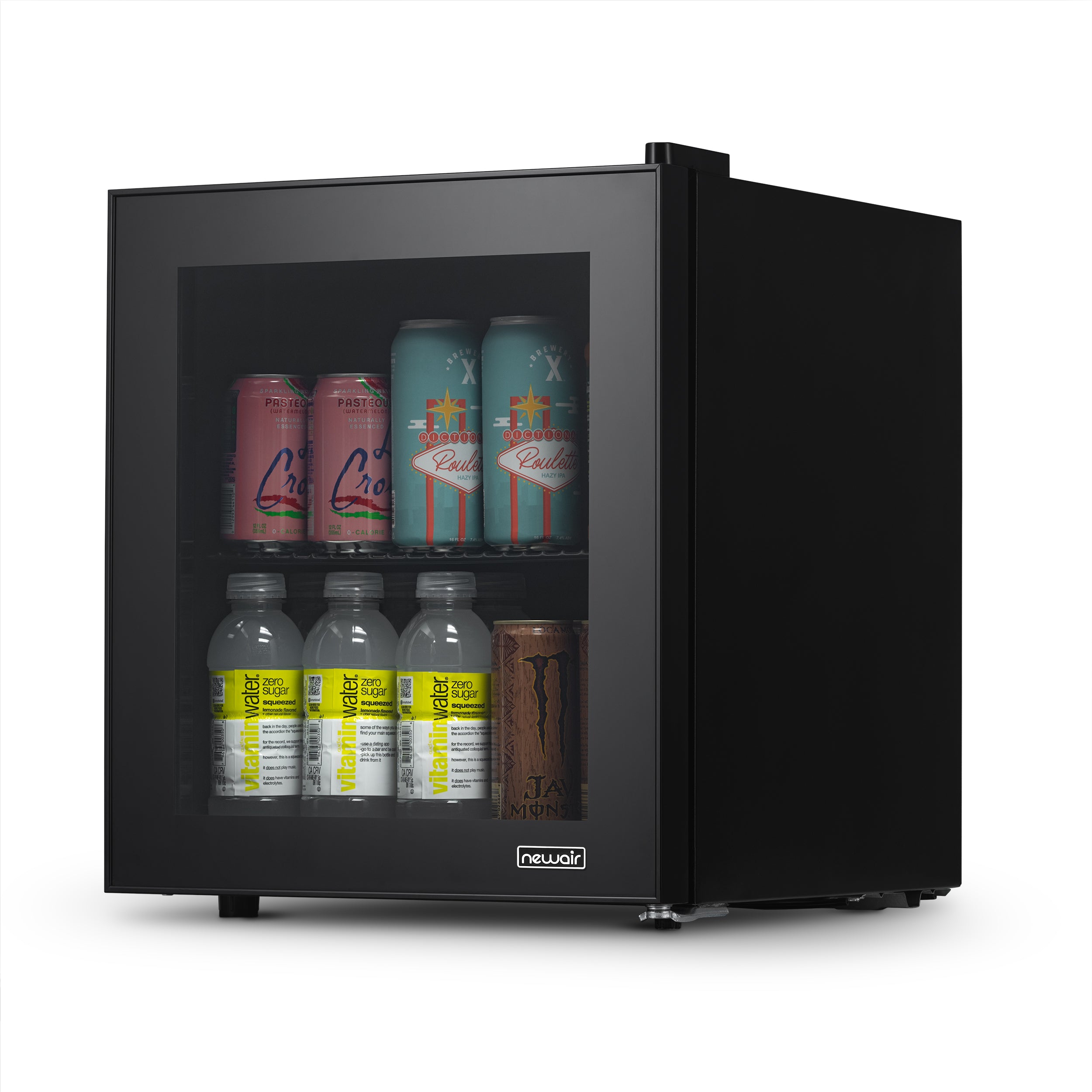 NewAir 60 Can Freestanding Beverage Cooler with Full Glass Door