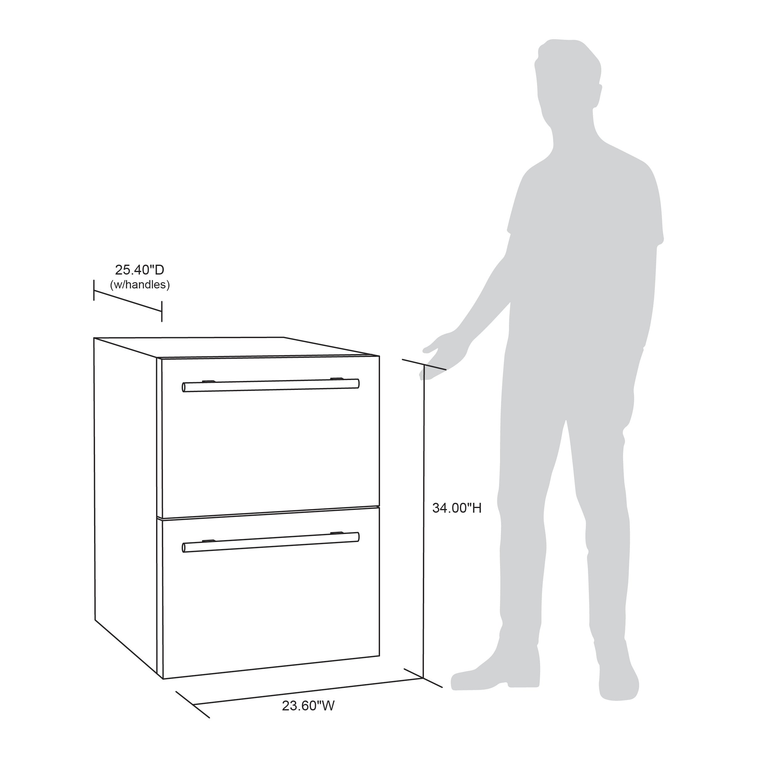 NewAir 24” Built-in 20 Bottle and 80 Can Dual Drawer Outdoor Wine and Beverage Fridge