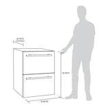 NewAir 24” Built-in 20 Bottle and 80 Can Dual Drawer Outdoor Wine and Beverage Fridge