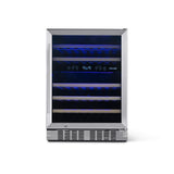 NewAir 24" Built-In 46 Bottle Dual Zone Compressor Wine Fridge