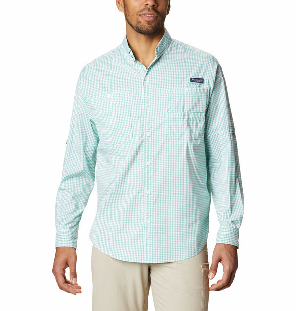 Columbia Mens PFG Super Tamiami Long Sleeve Button Down Shirt