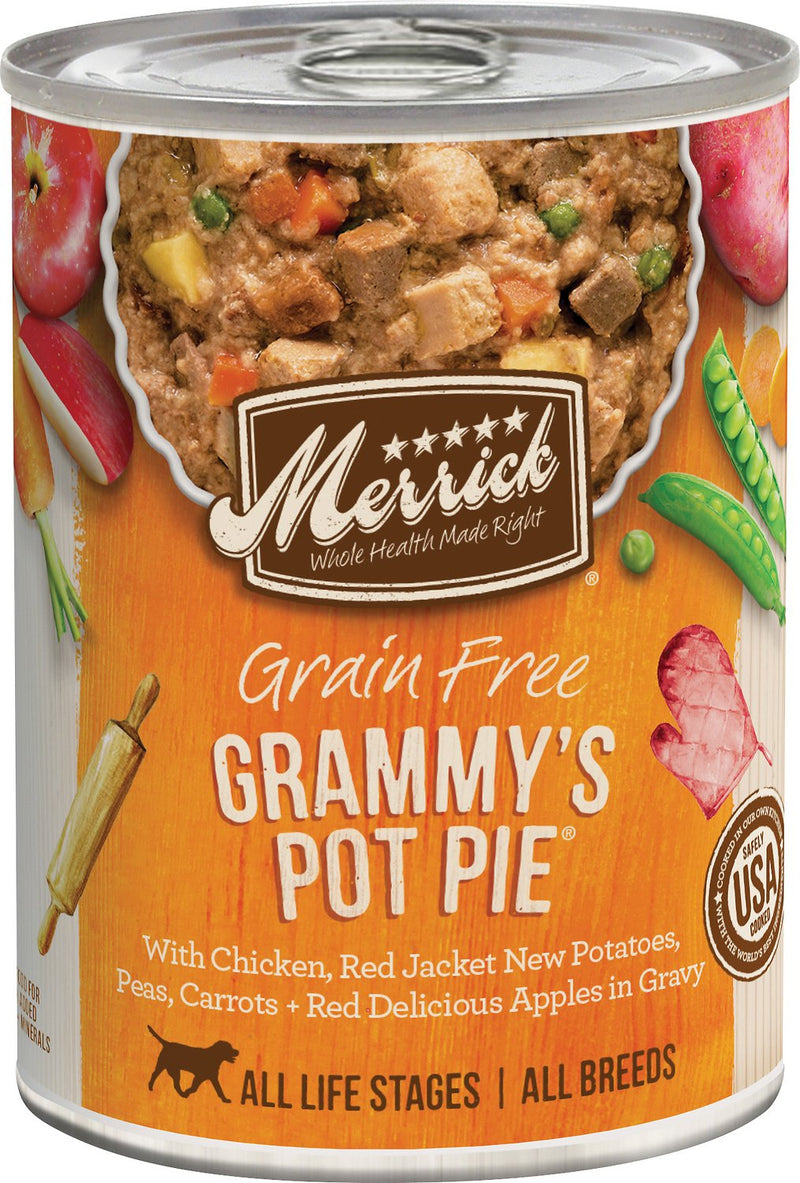Merrick Grammy's Pot Pie Recipe in Gravy Grain Free Canned Wet Dog Food - 12.7 oz.