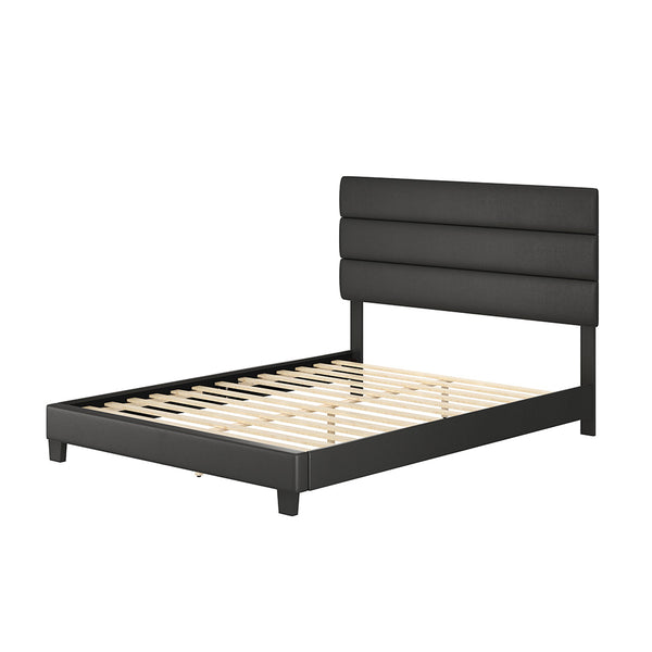 Boyd Parker Faux Leather Upholstered King Platform Bed Frame