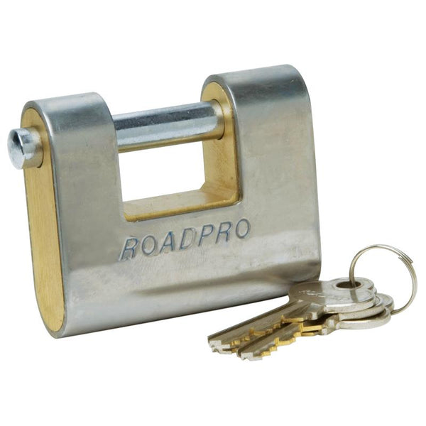 RoadPro 70mm High Security Brass Padlock