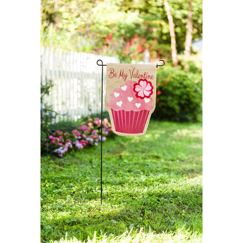 Evergreen "Be My Valentine" Garden Burlap Flag
