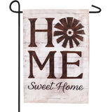 Evergreen Windmill Home Sweet Home Garden Linen Flag