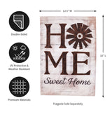 Evergreen Windmill Home Sweet Home Garden Linen Flag