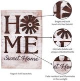 Evergreen Windmill Home Sweet Home Garden Linen Flag