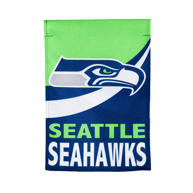 Team Sports America Seattle Seahawks Burlap Garden Flag