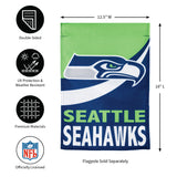 Team Sports America Seattle Seahawks Burlap Garden Flag