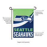 Team Sports America Seattle Seahawks Burlap Garden Flag