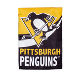 Team Sports America Pittsburgh Penguins Burlap Garden Flag