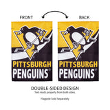 Team Sports America Pittsburgh Penguins Burlap Garden Flag