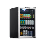 NewAir 160 Can Freestanding Beverage Fridge-SS with SplitShelf