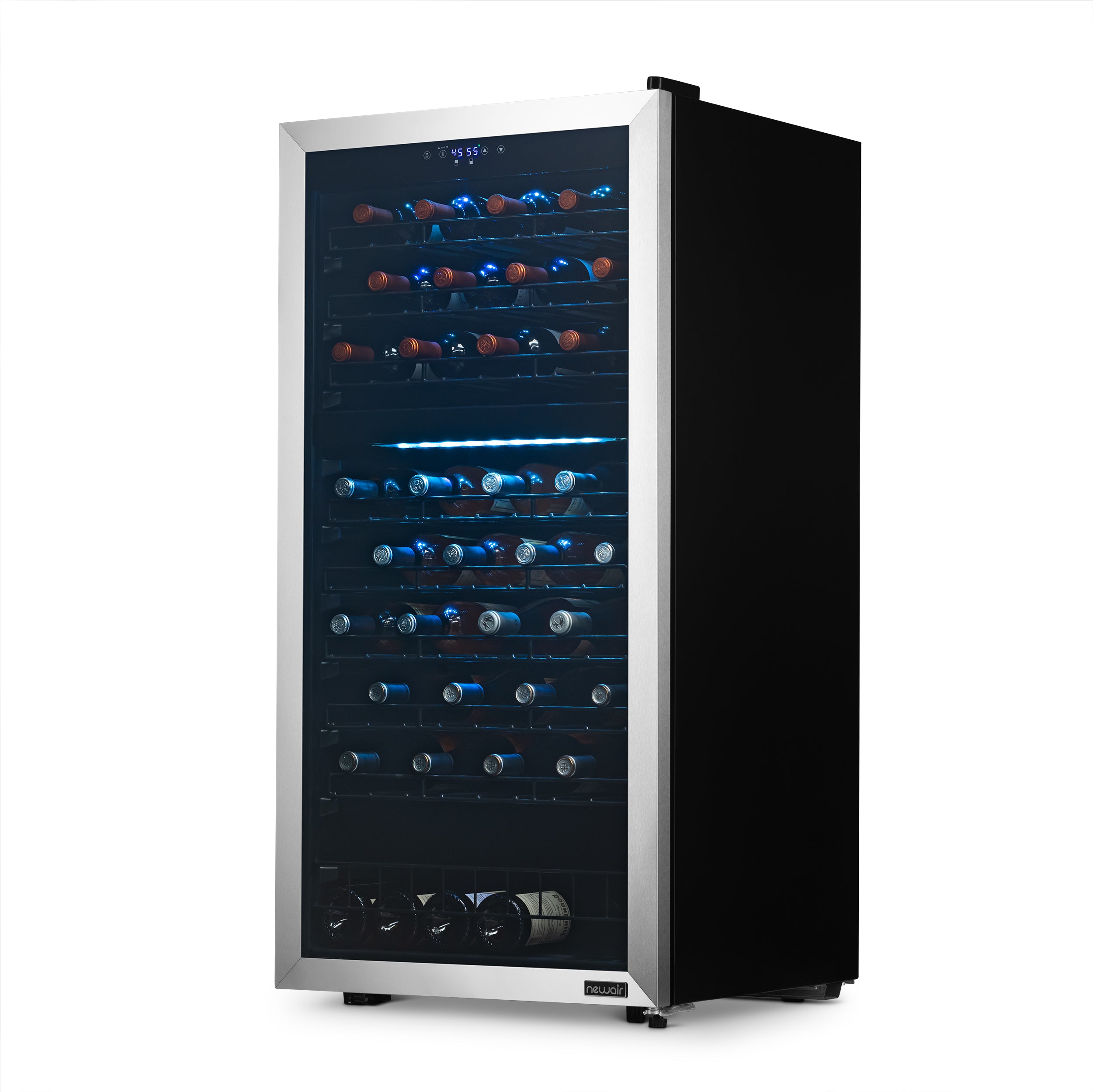 NewAir Freestanding 76 Bottle Dual Zone Compressor Wine Fridge