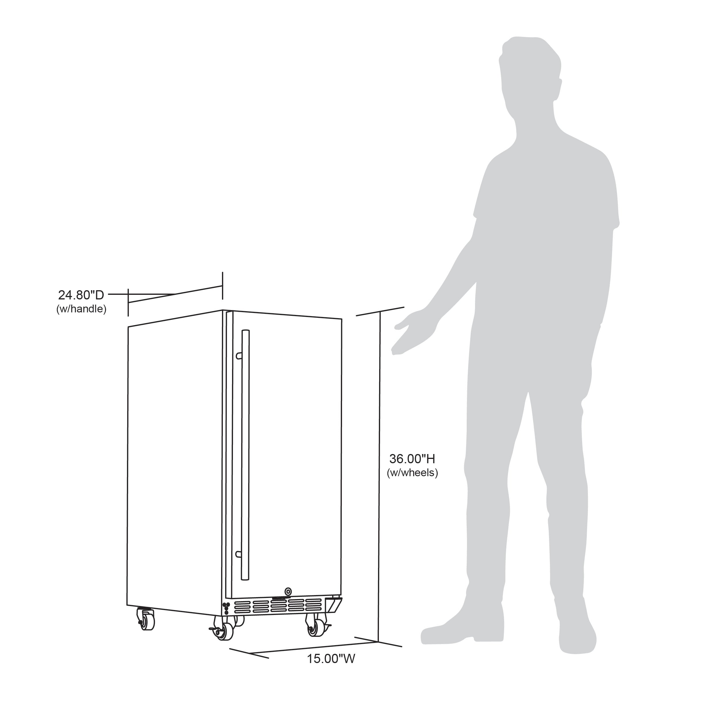 NewAir 15” Built-in 90 Can Outdoor Beverage Fridge