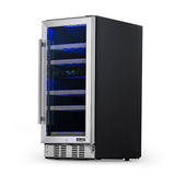 NewAir 15" Built-In 29 Bottle Dual Zone Compressor Wine Cooler