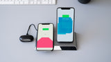 phonesuit Energy Core Dual Wireless Charging Station with 10,000mAh Power Bank