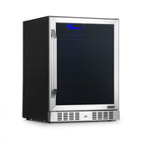 Newair 24” Built-in 177 Can Beverage Fridge in Stainless Steel