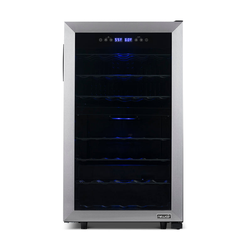 NewAir 43 Bottle Dual Zone Freestanding Wine Cooler