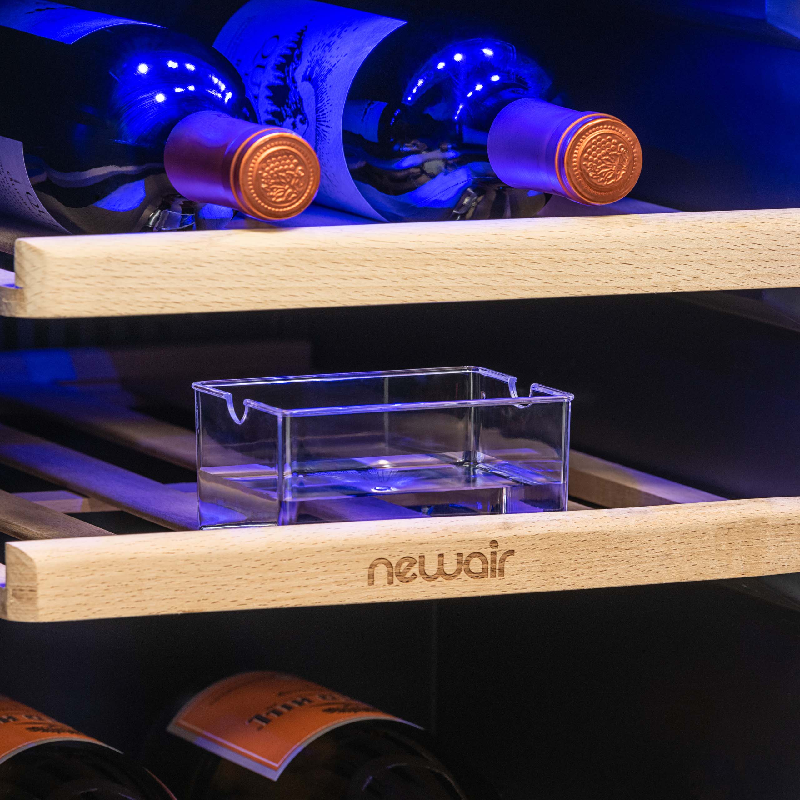 NewAir 48 Can, 9 Wine Bottle Dual Zone Compressor Wine Cooler
