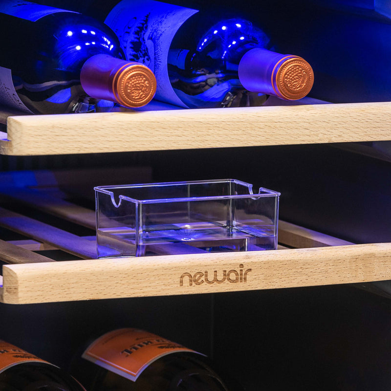 NewAir 48 Can, 9 Wine Bottle Dual Zone Compressor Wine Cooler