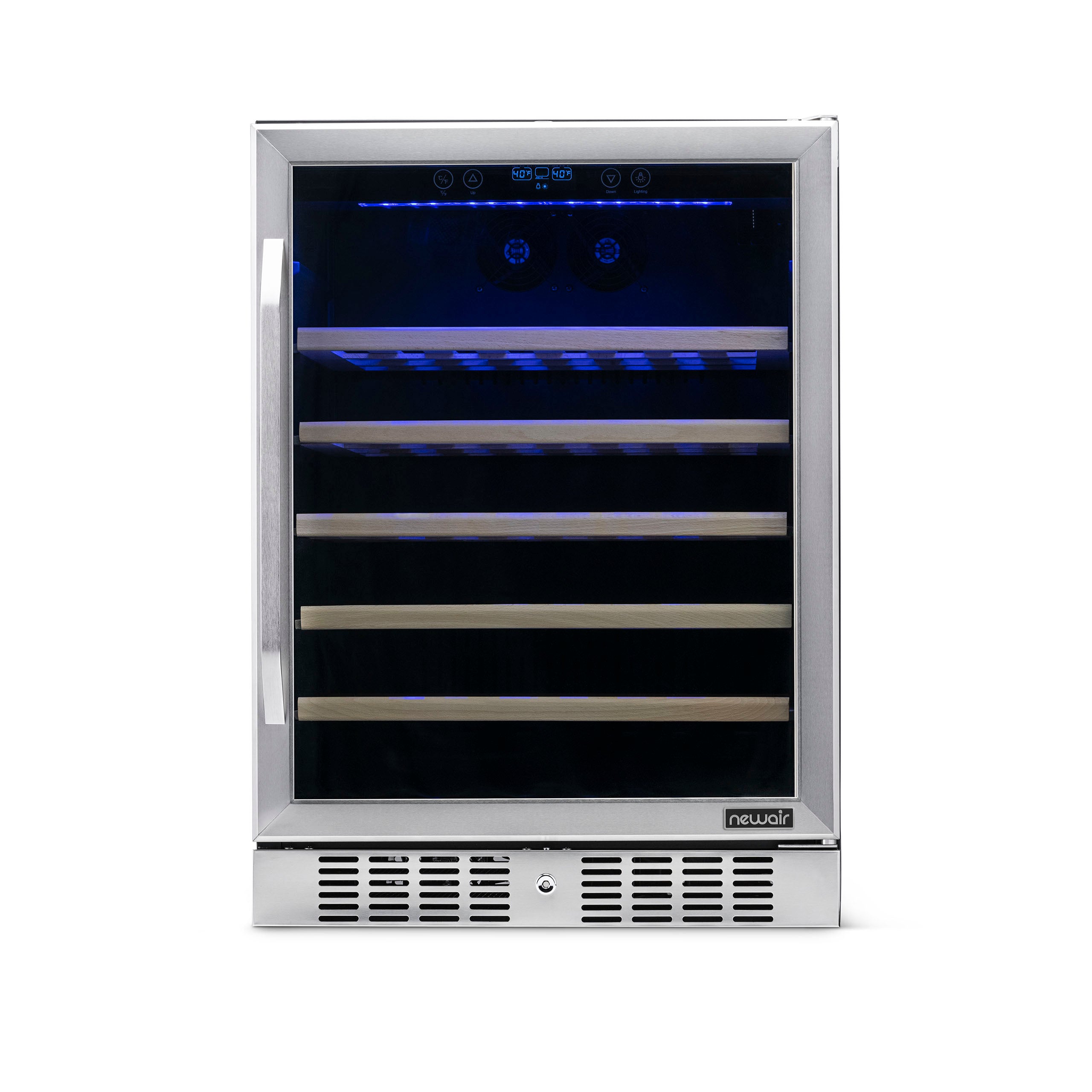 NewAir 52 Bottle Single Zone Built-In Compressor Wine Cooler