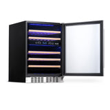 NewAir 24" Built-In 46 Bottle Dual Zone Compressor Wine Fridge