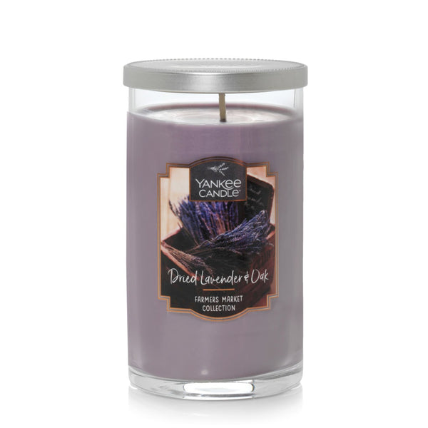 Yankee Candle Medium Pillar Candle - Dried Lavender & Oak