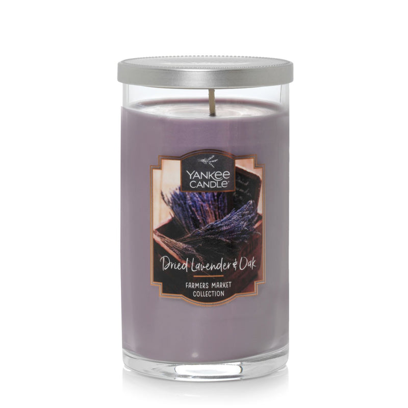 Yankee Candle Medium Pillar Candle - Dried Lavender & Oak