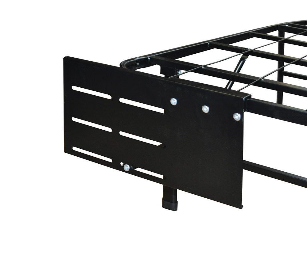 Boyd Metal Platform Bed Frame Black Headboard - Footboard Brackets - Small