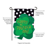 Evergreen St. Patrick Clovers Garden Applique Flag