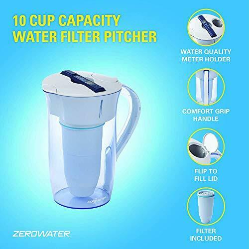 ZeroWater Round Water Filter Pitcher - 10 Cup