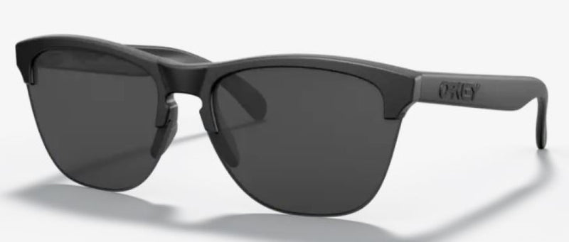 Oakley Frogskins Lite Matte Black Frame - Gray Lens - Non Polarized Sunglasses