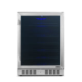 Newair 24” Built-in 177 Can Beverage Fridge in Stainless Steel