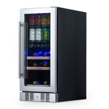 NewAir 48 Can, 9 Wine Bottle Dual Zone Compressor Wine Cooler