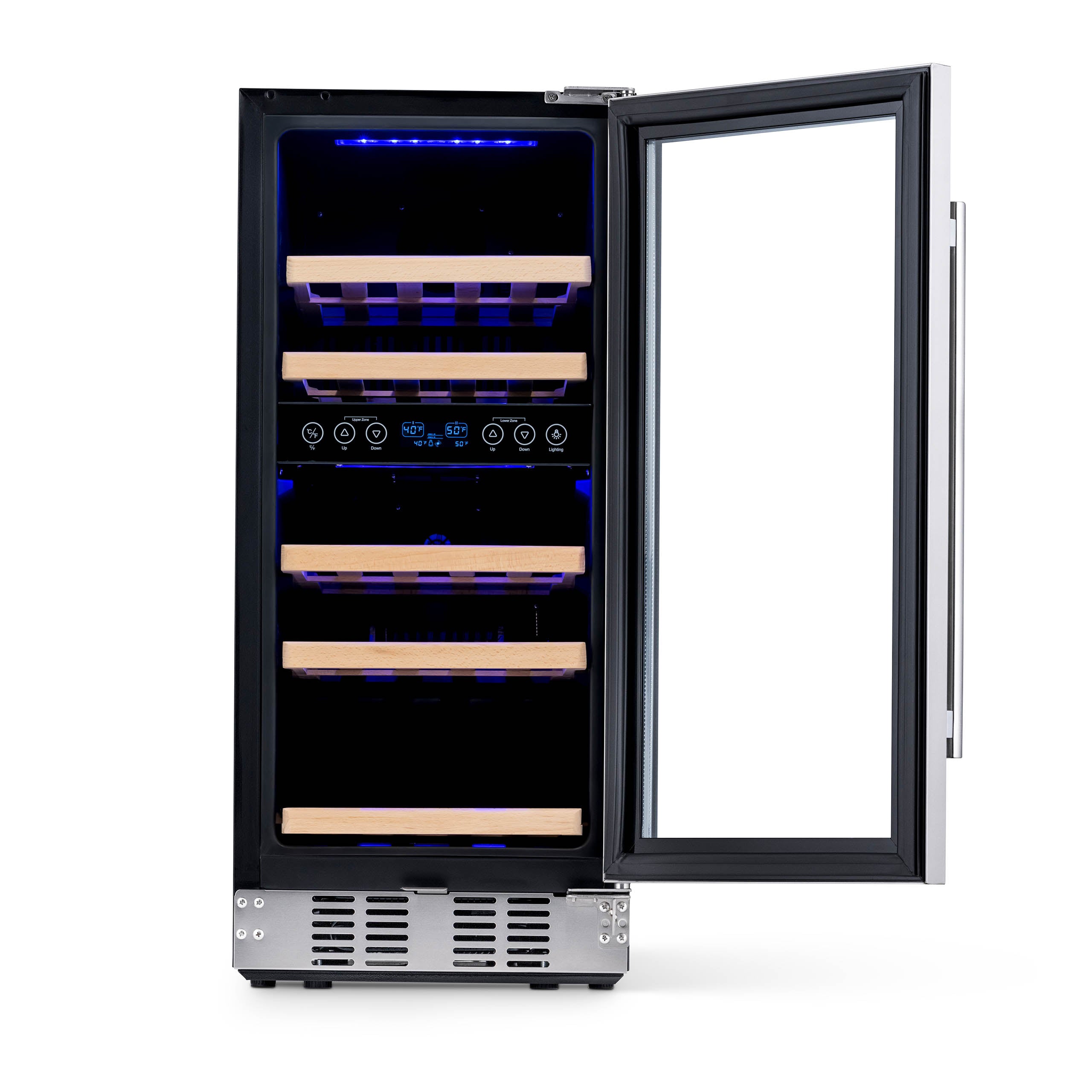 NewAir 15" Built-In 29 Bottle Dual Zone Compressor Wine Cooler