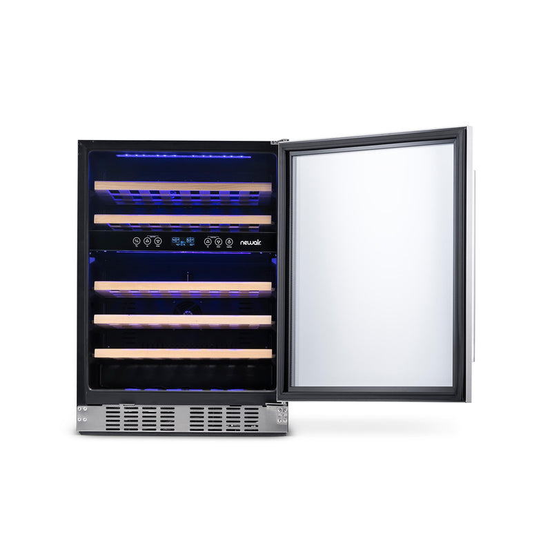 NewAir 24" Built-In 46 Bottle Dual Zone Compressor Wine Fridge