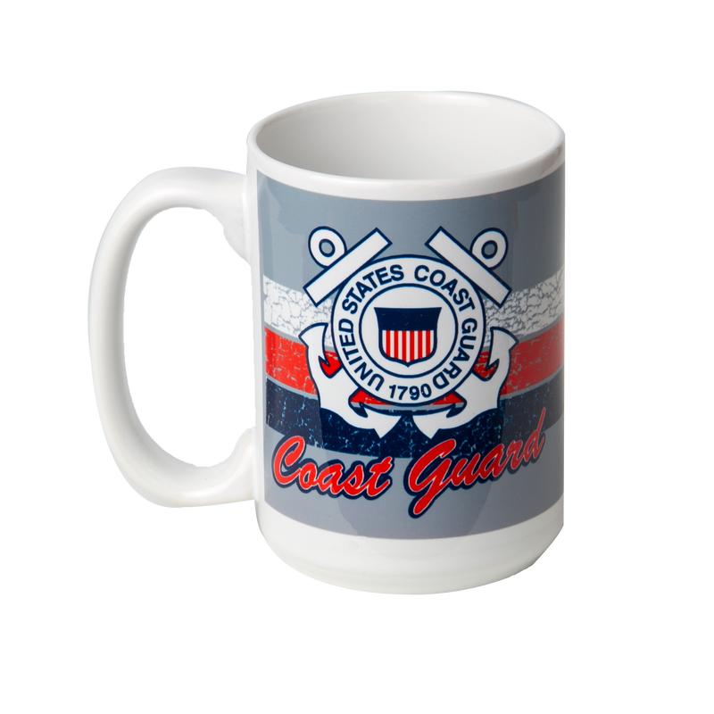 Coast Guard Mug - Distressed Emblem