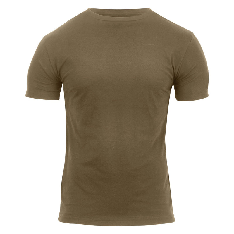 Rothco Athletic Fit Coyote Brown Military Short Sleeve T-Shirt - 3XL