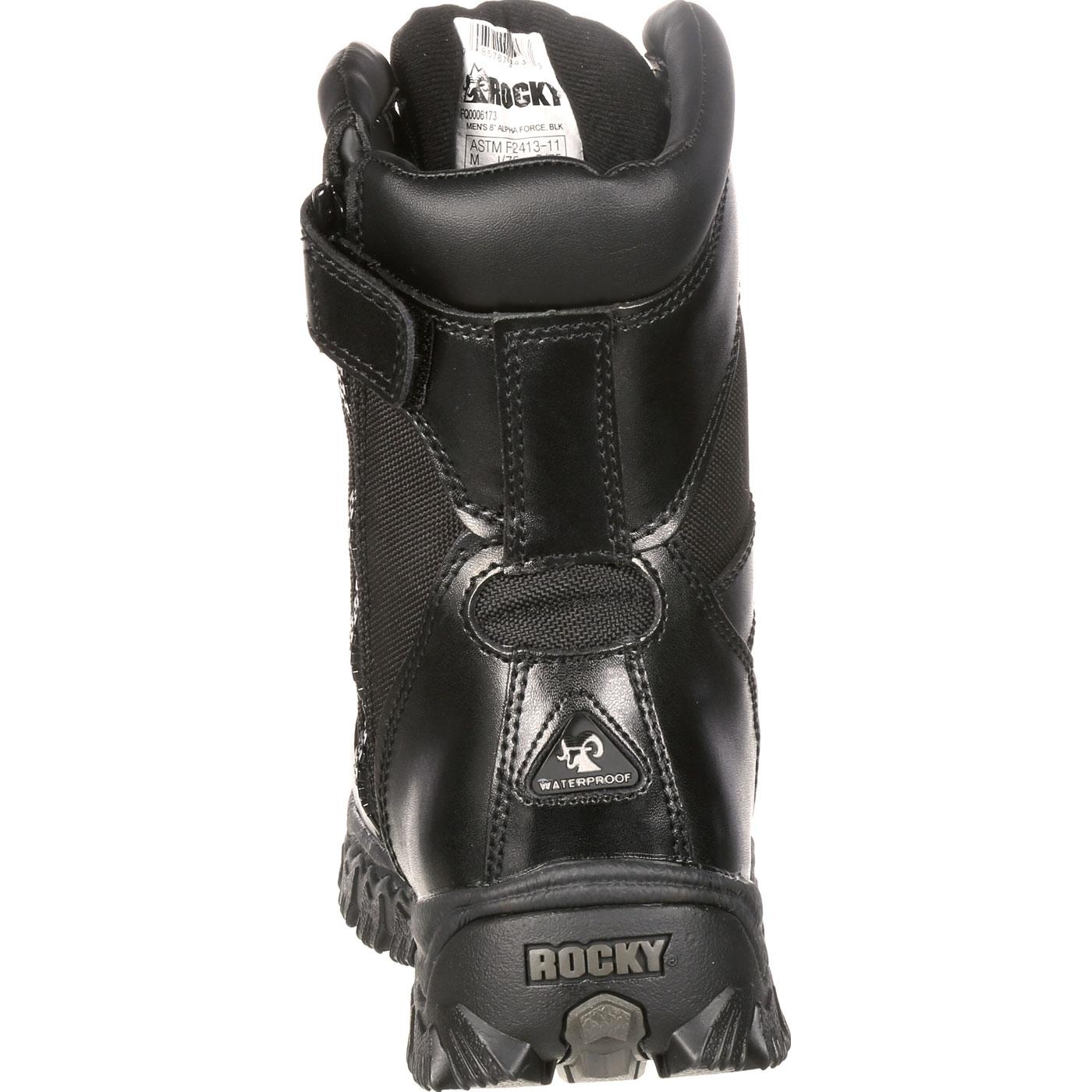 Rocky Alpha Force Zipper Waterproof Public Service Boots