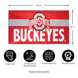 Team Sports America Ohio State University Estate Flag