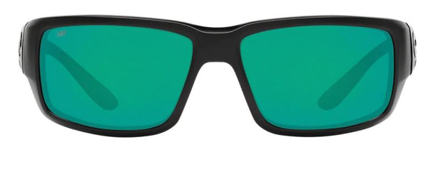 Costa Del Mar Mens Fantail Blackout Frame - Green Mirror 580 Glass Lens - Polarized Sunglasses