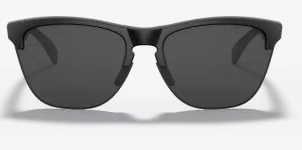 Oakley Frogskins Lite Matte Black Frame - Gray Lens - Non Polarized Sunglasses