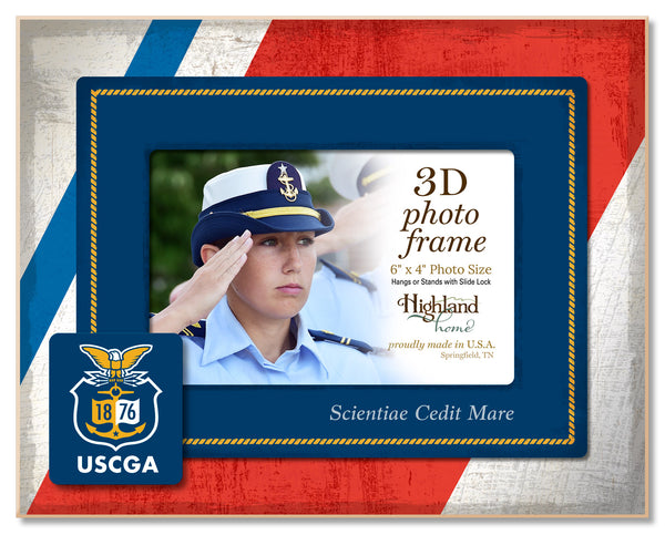 Coast Guard Academy 3-D Photo Frame - Horizontal